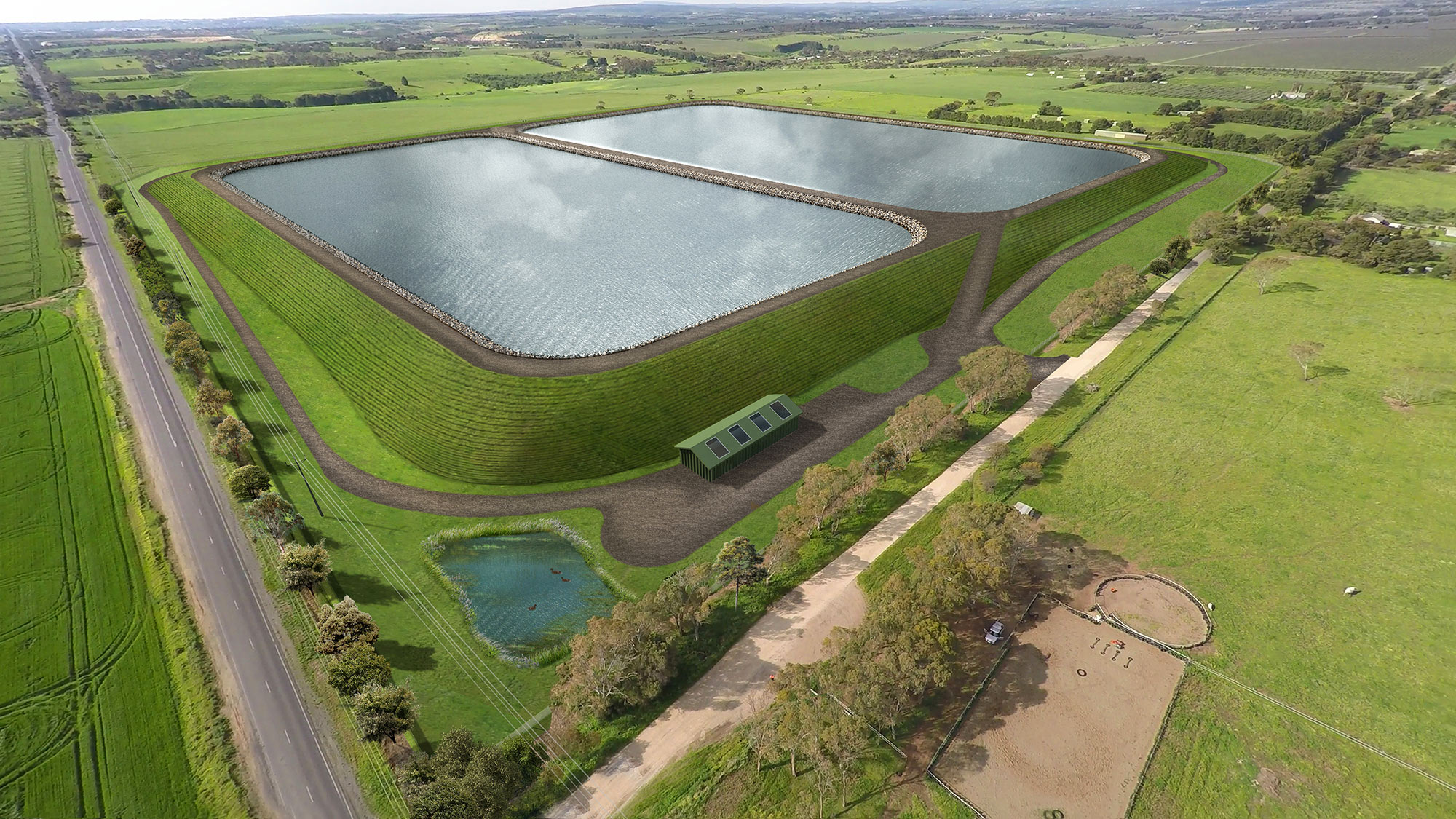 S2577 Aerial Dam Photomontage S11641 1110