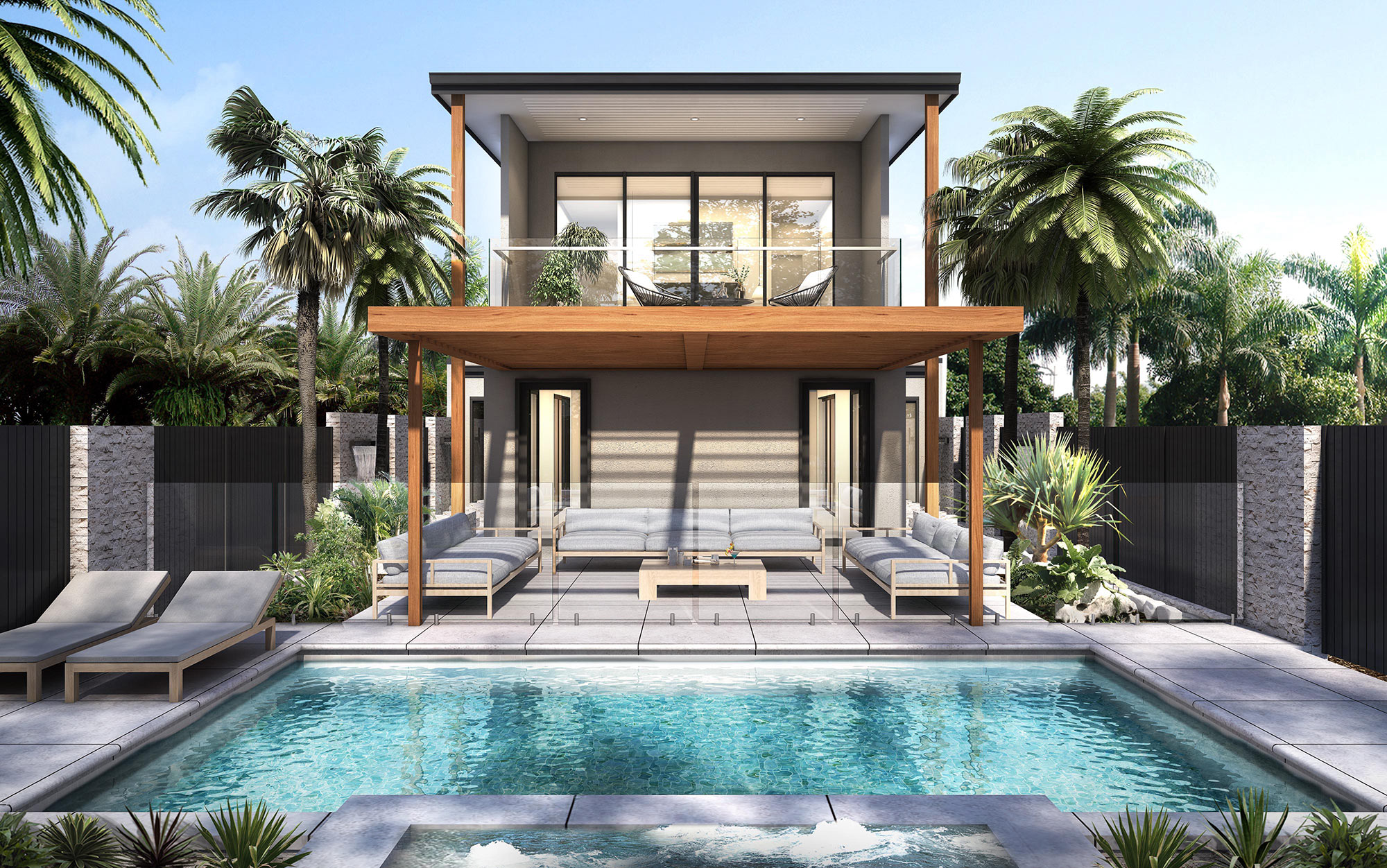 X3 9440 Rear Home Pool & Spa View S30011 0223 0228